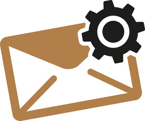 mail service vector template logo design