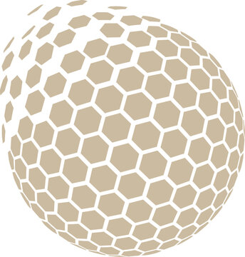 hexa world vector template logo design