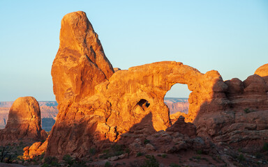 Turret Arch at Arches National Park, in eastern Utah