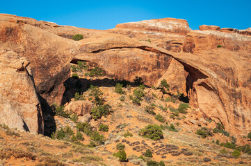 Landscape Arch at Arches National Park, in eastern Utah