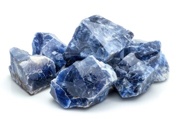 Natural Sodalite Isolated on Transparent Background