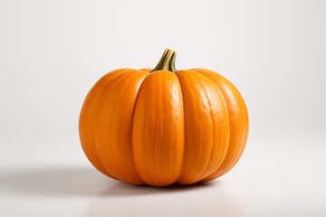 a pumpkin on a white surface