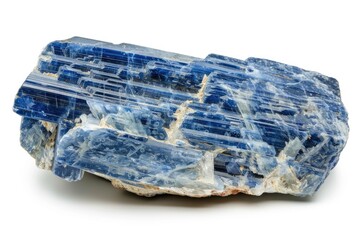 Raw Kyanite Stone Isolated on Transparent Background