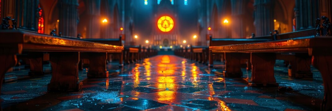 Saint Patricks Cathedral Night, HD, Background Wallpaper, Desktop Wallpaper