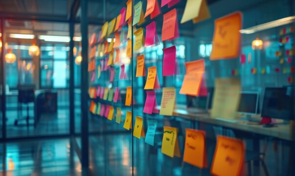 Using agile methodology, Brainstorming in a tech start-up office