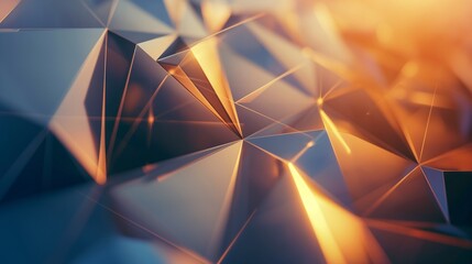 Harmonious 4K HD background with a blend of geometric shapes and a warm color palette, creating a...