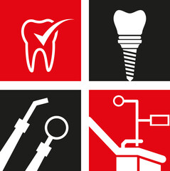 Obraz premium dental clinic vector template logo design