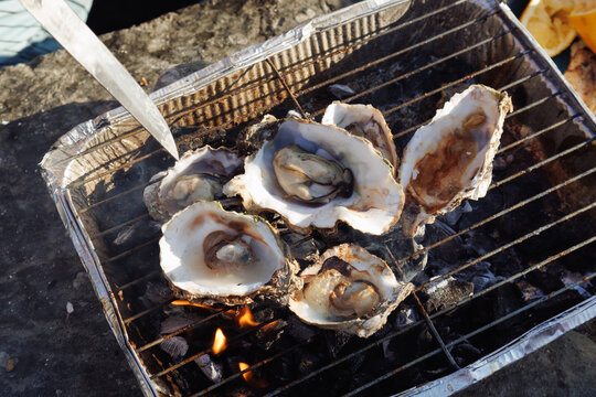 barbecue with seafood
