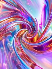 A colorful swirl of light and color that appears to be a piece of abstract art