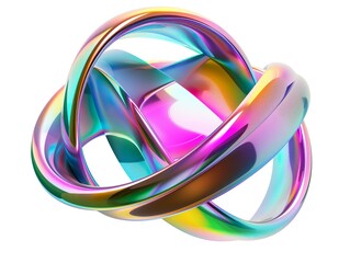 A colorful, shiny, and shiny object that looks like a spiral