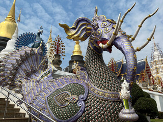 Wat Den Salee Sri Muang Gan or Ban Den temple is the most famous landmark in Chiang Mai, Thailand