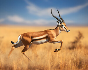 Impala antelope (Aepyceros melampus) running