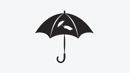 Umbrella icon vector logo template for many purpose.