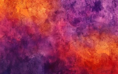 Fototapeta premium A colorful painting with a purple and orange background