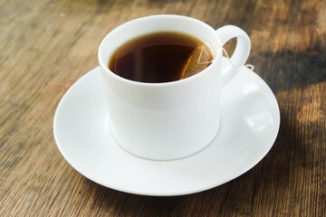 a cup of hot tea