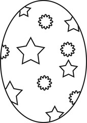 Egg Easter Outline