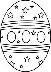 Egg Easter Outline