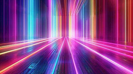 Abstract bright spectrum light line background