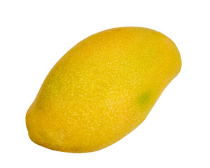 Fresh whole mango fruit isolated on a transparent background, detailed texture, suitable for food and nutrition-related content