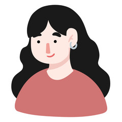 child with a smile cute illustration