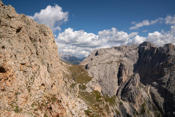 Fototapeta na wymiar South Tirol with famous Schlern mountain, Italy, Europe