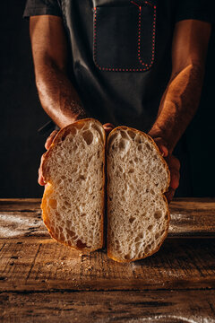 Rustic sourdough homemade bread 