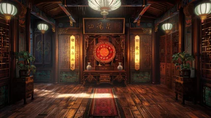 Keuken spatwand met foto a room in Chinese style © paisorn