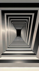Fototapeta na wymiar Steps that seem to ascend forever, a classic optical illusion, mobile phone wallpaper