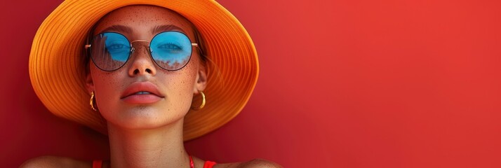Summer Fashionable Colorful Portrait, HD, Background Wallpaper, Desktop Wallpaper