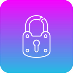 Broken Lock Icon