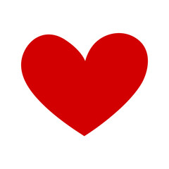 Red heart icon. Symbol of love and Valentine's Day.
