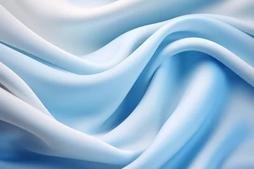 Rolgordijnen a close up of a blue fabric © Gheorghe