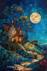 Enchanted Moonlit Cottage