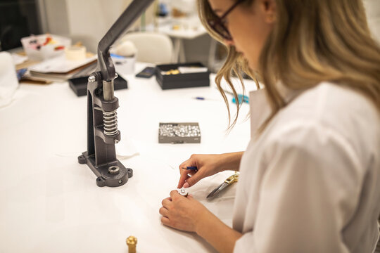sewing workshop of a fashion designer