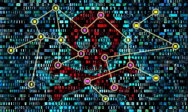 digital personal identity data theft issue hacker connections scam grunge concept background