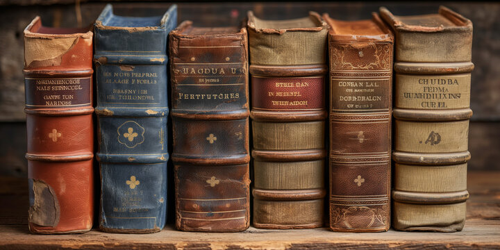 Alte B&uuml;cher aus Leder