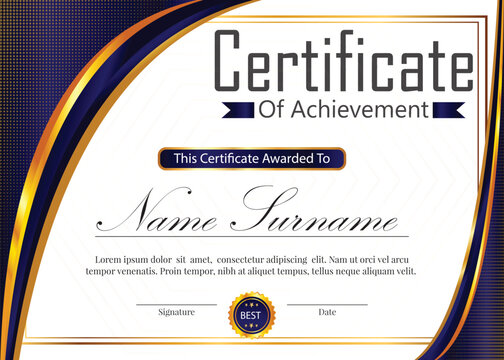 dark blue and golden gradients color with text and background elements 