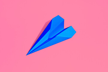 Colourful and happy photo aperplane on a coloured background