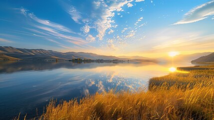 The mesmerizing and tranquil morning or evening panoramas offer an ideal setting for encouraging relaxation and easing stress through nature exploration or as picturesque wallpapers