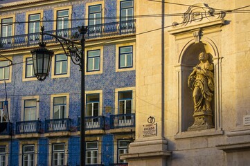 Fototapeta na wymiar Chiado neighborhood in Lisbon, Portugal