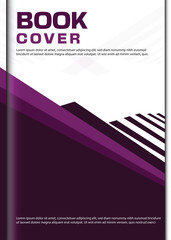  book cover new professional and trend design with pink and dark pink color template
