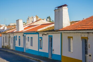 Traditional houses of Arraiolos in Portugal