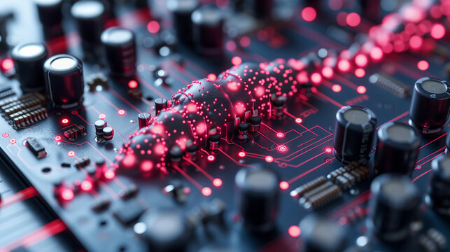 Visualization data technology theme, great design abstract digital technology background. Dynamic background. Graphic pattern. 3d trendy generative AI