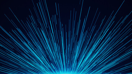 Obraz premium blue light burst