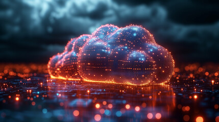 Visualization data technology theme, great design abstract digital technology background. Dynamic background. Graphic pattern. 3d trendy generative AI