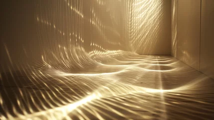 Foto op Canvas Luminous lines of light tracing intricate patterns on a 3D abstract canvas, creating a visually stunning and minimalist spectacle. © The Image Studio