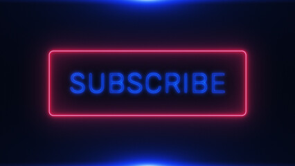 Neon Subscribe Sign 