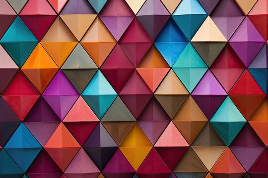 Aesthetic geometric pattern images: triangles, squares, circles, diamonds & more