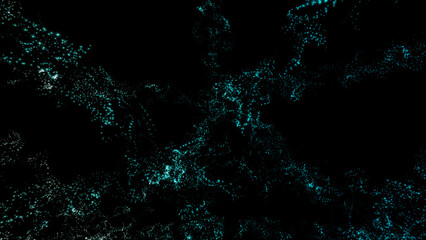abstract background with blue particles