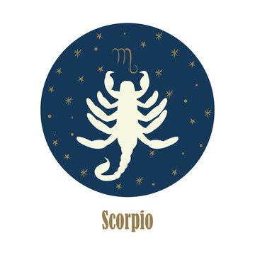 Scorpio Zodiac sign. Vector illustration